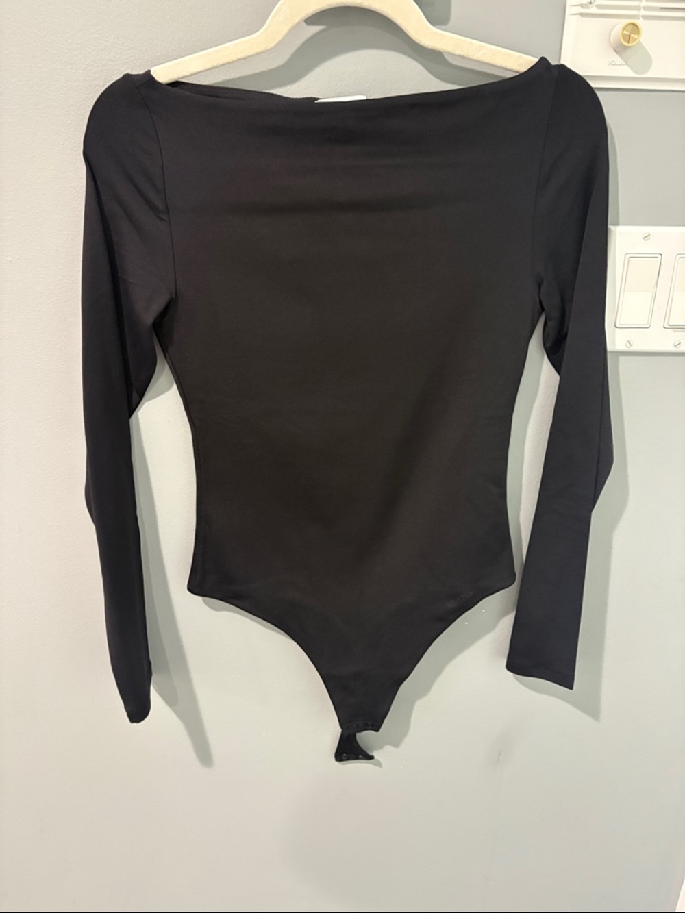 Aritzia Black Long Sleeve Bodysuit